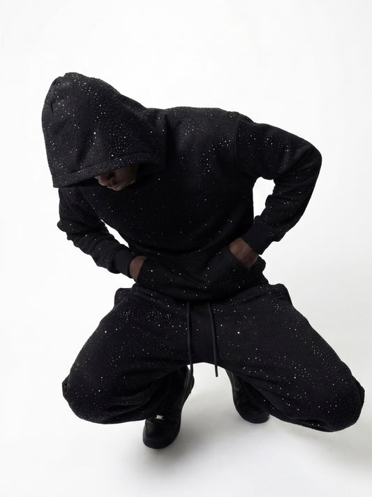 OUTLAW RINESTONE PANT BLACK