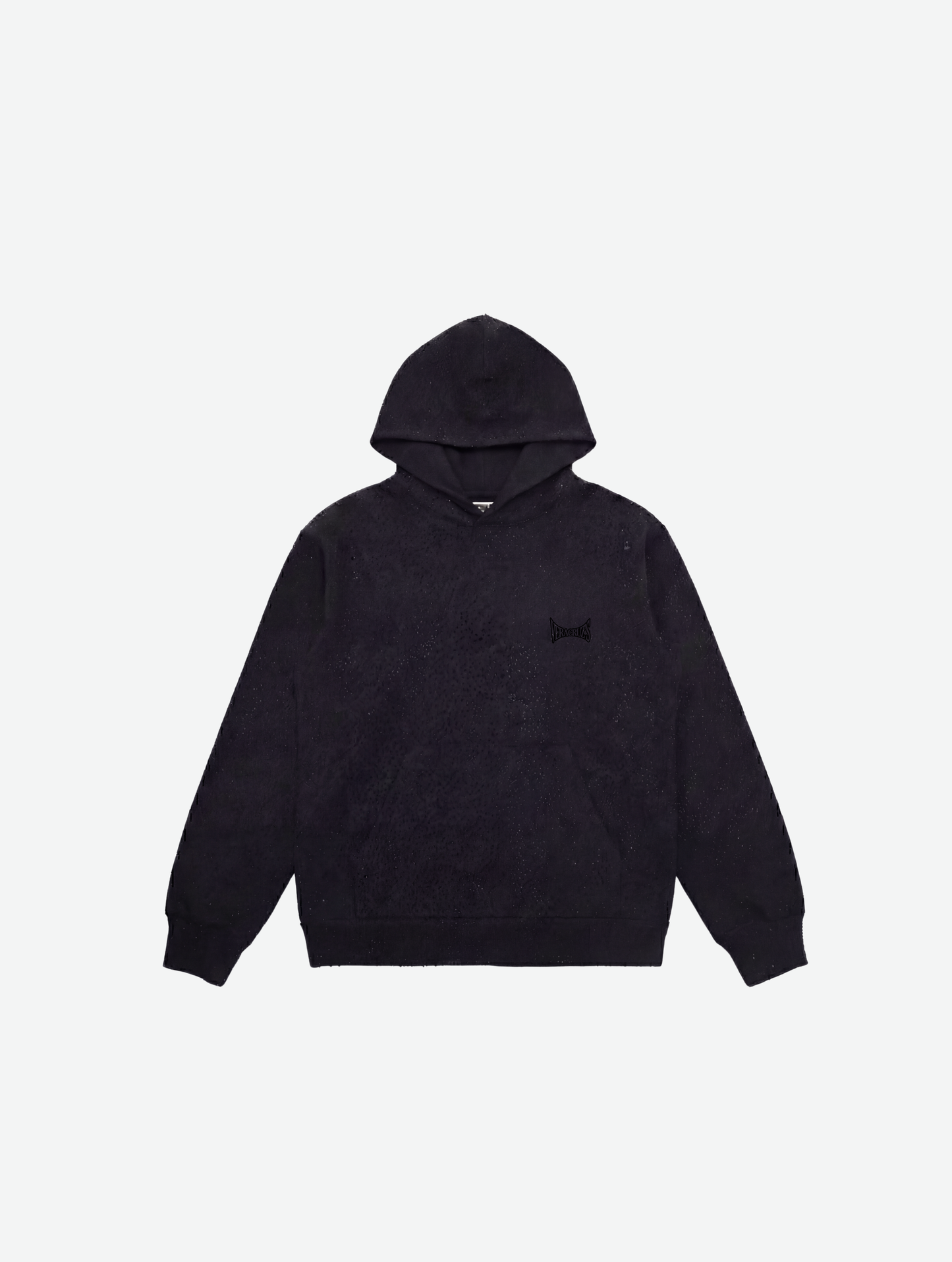 OUTLAW RINESTONE HOODIE BLACK