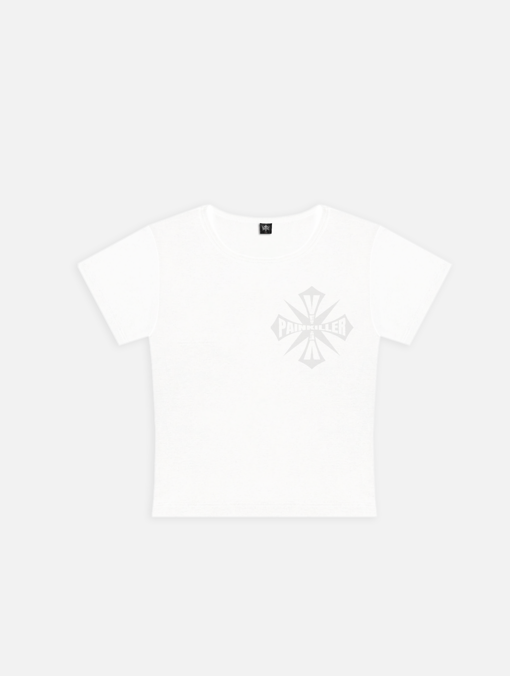 PAINKILLER WHITE BABY TEE